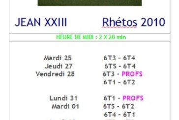 Tournoi de mini foot 6T & profs, c’est parti !