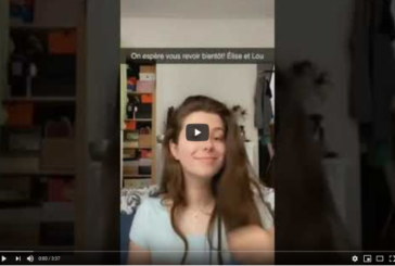 Des élèves encouragent les profs