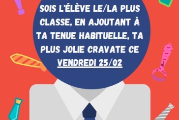 Journée de la cravate vendredi 25 février !